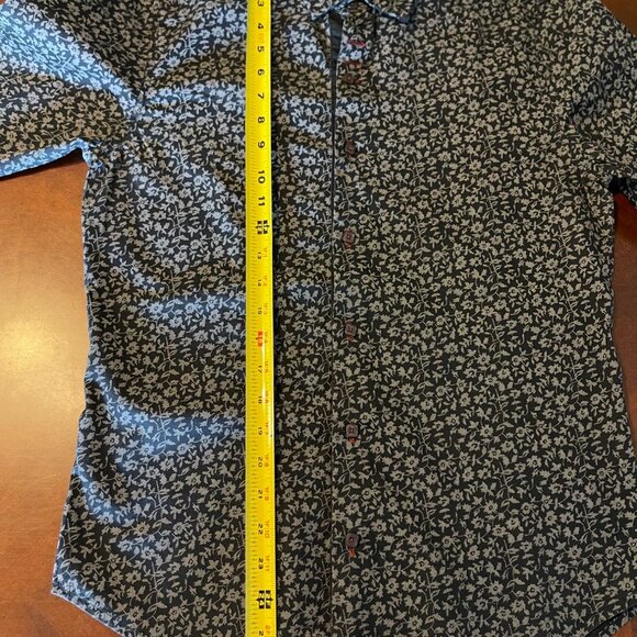 Bobois Collection Mens Slim-Fit  Button-Up Shirt S Black & White - Picture 7 of 11